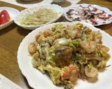 春色♪海老と舞茸の炒め物♪糖質オフ♪作り方5写真