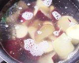 塩麹漬け鶏レバーとサツマイモのマリネ作り方3写真