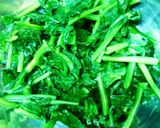 油揚げと蒟蒻のホウレン草の胡麻和え作り方3写真