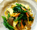 油揚げと蒟蒻のホウレン草の胡麻和え作り方10写真