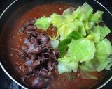 ホタルイカ春キャベツのトマトソースパスタ作り方5写真
