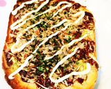 たまごのせ☆お好み焼きトースト♪作り方4写真