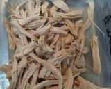 鶏胸肉と長ねぎの搾菜和え作り方2写真