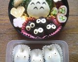 トトロこﾄﾄﾛまっくろくろすけキャラ弁当作り方6写真