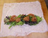 トンカツサラダ巻き作り方3写真
