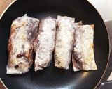 粒あん生春巻き ココナッツオイル焼き作り方5写真