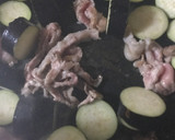 なすとピーマンと豚こまの炒め物♪作り方4写真
