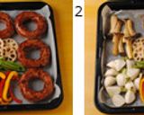 リースハンバーグと焼き野菜のマリネ作り方6写真