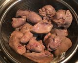 ワインに合う~鶏レバーの赤ワイン煮作り方3写真