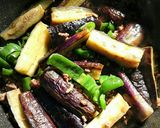 なす・ピーマン・挽き肉の炒め煮作り方7写真
