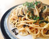 きのこと塩昆布の和風パスタ作り方3写真