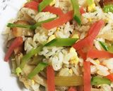 今日ランチ。フキと炒り卵のちらし寿司作り方6写真
