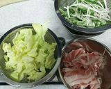 豚バラ肉と春キャベツのプルコギ風作り方2写真