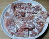 コゴミと鶏モモ肉のソテー作り方1写真