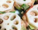 レンコンのミンチ挟み揚げ作り方3写真