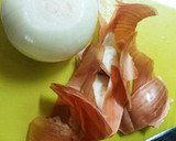 玉ねぎの皮＊捨てずにだし汁に使用！作り方1写真