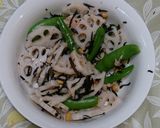 簡単蓮根と大豆のサラダ作り方2写真