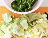 簡単旨っ♪豚肉とキャベツのケチャ味噌炒め作り方1写真