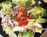 簡単旨っ♪豚肉とキャベツのケチャ味噌炒め作り方5写真