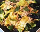 簡単旨っ♪豚肉とキャベツのケチャ味噌炒め作り方6写真