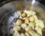 りんご大量消費。絶品キャラメルアップル。作り方3写真