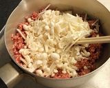 レンジ＆グリル新玉ねぎのそぼろチーズ焼き作り方5写真