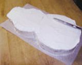 スノーマンのケーキ作り方9写真