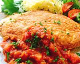 簡単ソースで玉ねぎとチーズのオムレツ作り方12写真