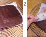 チェッカーチョコケーキ作り方4写真