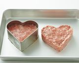 基本の♡愛情たっぷりハートハンバーグ♡作り方4写真