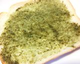胡瓜×魚ニソのバジルトースト作り方2写真