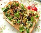 刻みピーマンの和トースト　味噌味。作り方6写真