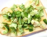 刻みピーマンの和トースト　味噌味。作り方3写真