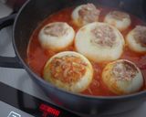 新玉葱の肉詰め♡トマト煮込み作り方7写真