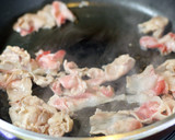 簡単！わけぎと豚肉の甘辛卵とじ作り方2写真