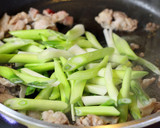 簡単！わけぎと豚肉の甘辛卵とじ作り方3写真