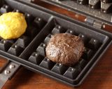 かぼちゃとココアの２色ワッフル作り方13写真