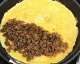 お婆ちゃん直伝！ひき肉と玉ねぎのオムレツ作り方6写真