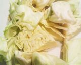 たっぷりキャベツと豚バラの温生姜スープ作り方1写真