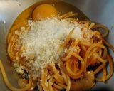 残ったパスタでイタリアン丼作り方2写真