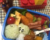 キャラ弁☆ヨッシー作り方1写真