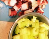 ◉ピリ辛が後引く美味さ！たこのトマト煮♡作り方1写真