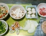 犬ご飯 おこげ風野菜の中華あんかけ作り方1写真
