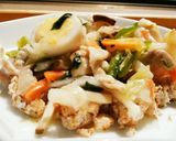 犬ご飯 おこげ風野菜の中華あんかけ作り方9写真