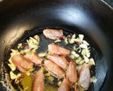 殻付き赤エビとニンニクのパスタ作り方4写真