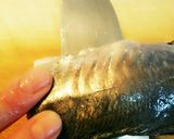簡単なあじの三枚おろしで、あじの骨の煎餅作り方4写真