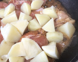 えのきと鶏じゃがの醤油マヨ炒め作り方5写真