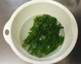 季節の食材！　つくしと菜の花の野菜炒め♪作り方3写真