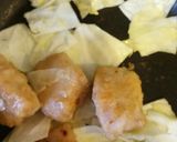 唐揚げとキャベツの甘辛旨味丼作り方2写真