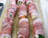 【お弁当】とろ～りチーズとオクラの肉巻き作り方2写真